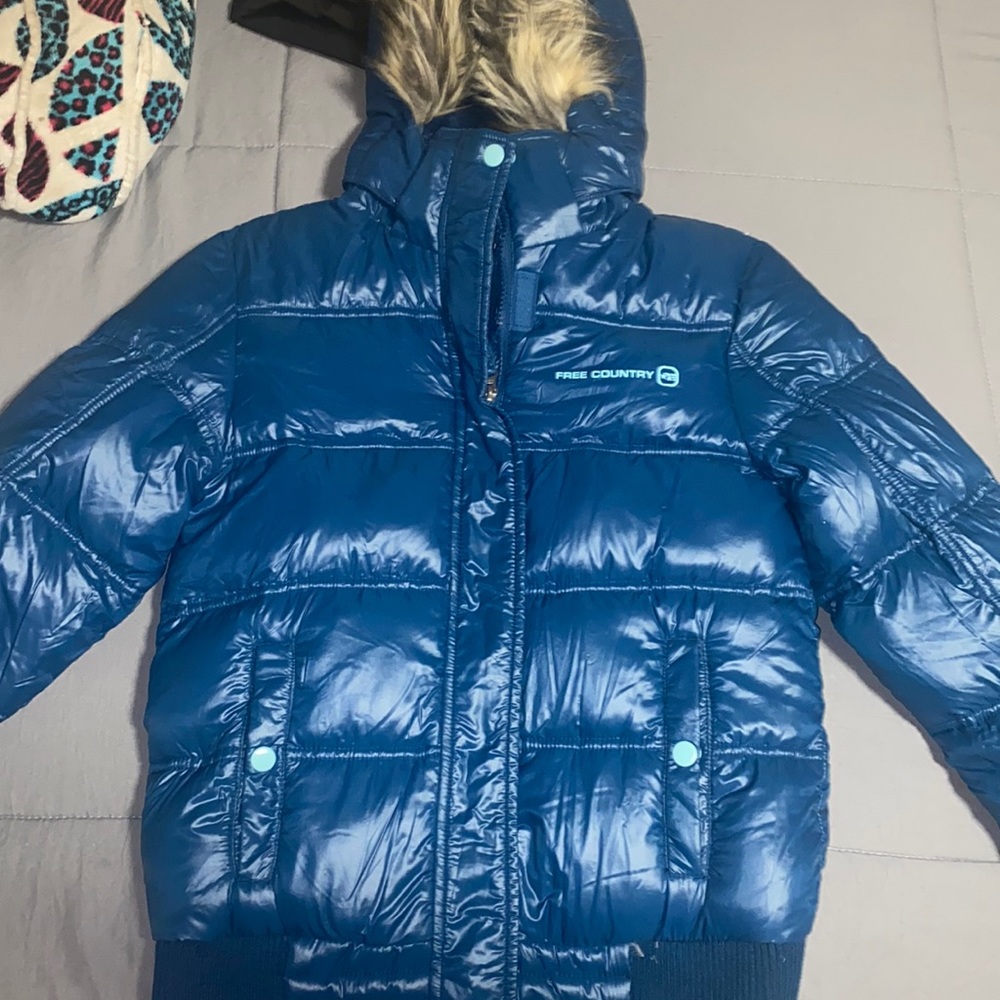 Kids Blue Puffer Jacket